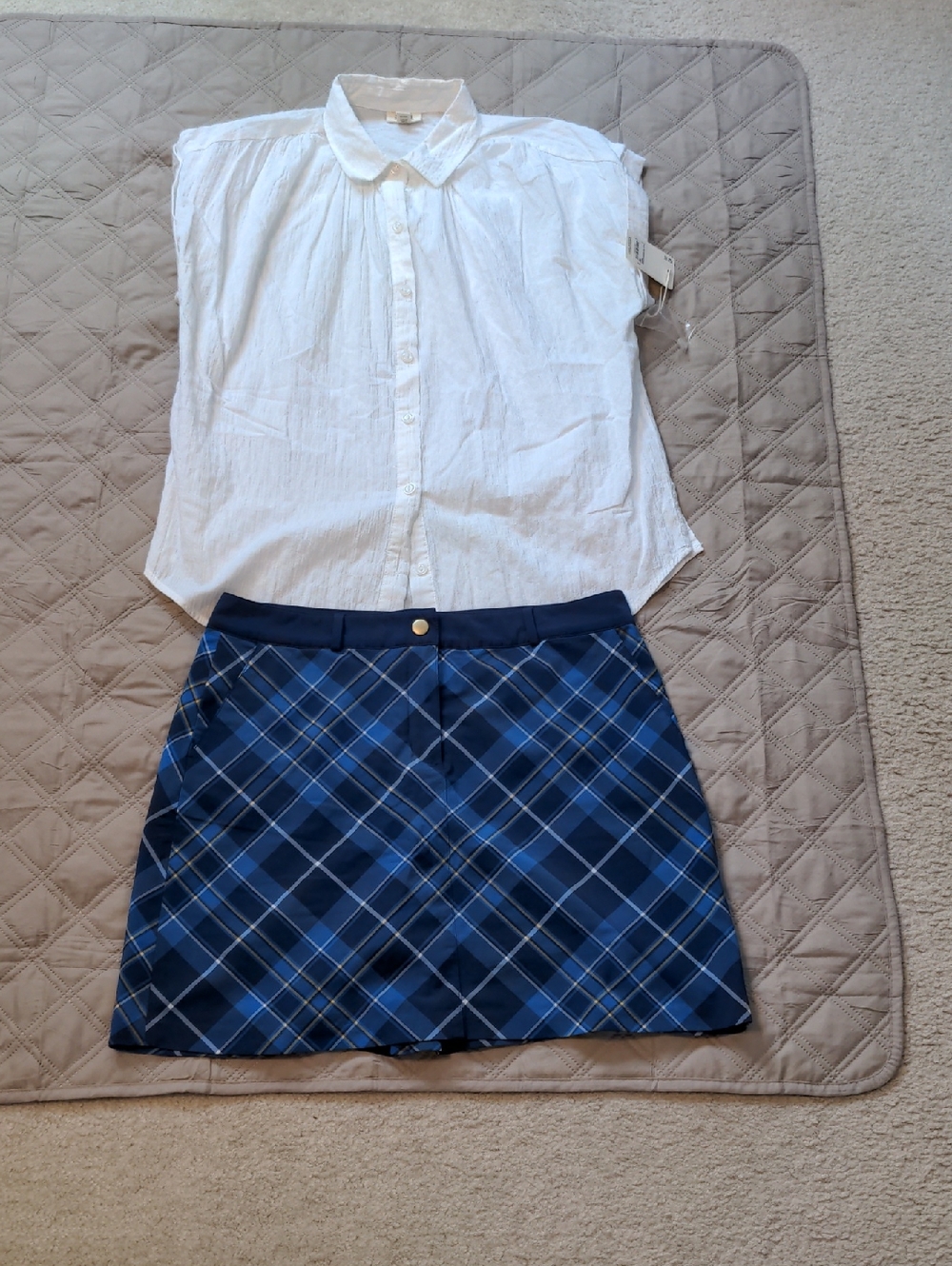 EUC Lady Hagen Skort with NWT a.n.a Button-Down Shirt